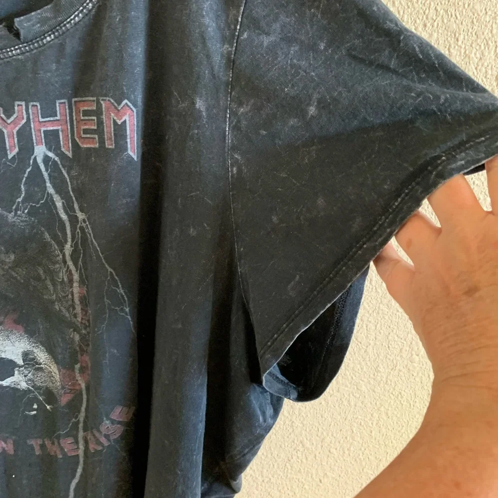 TORRID Girl Mayhem Empire on the Rise Black Mineral Skull T-Shirt 🌴 - Picture 9 of 10